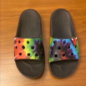 Crocs Kids Tie-Dye Slide Sandals